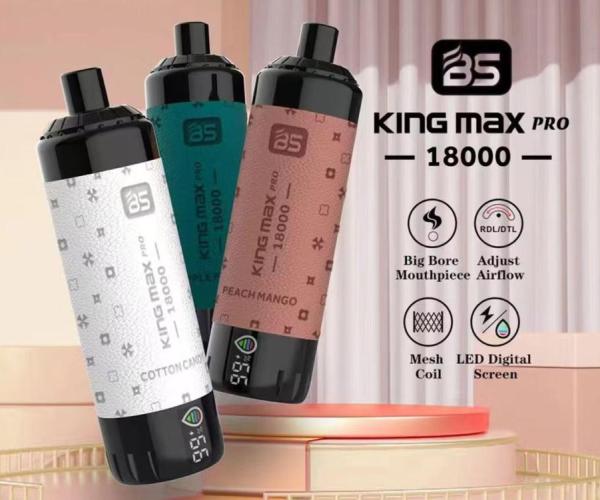 Clearing stock, 1000 pieces, 18000 puffs, production in July 2024, BS Kingmax PRO 18000 Puffs